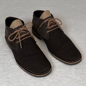 Reaction Kenneth Cole Men's Brown Suede and Chukka Boots Size 12